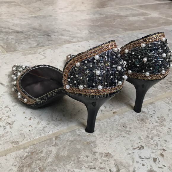 Anne Michelle Shoes - Anne Michelle beautiful pearl stud heels
